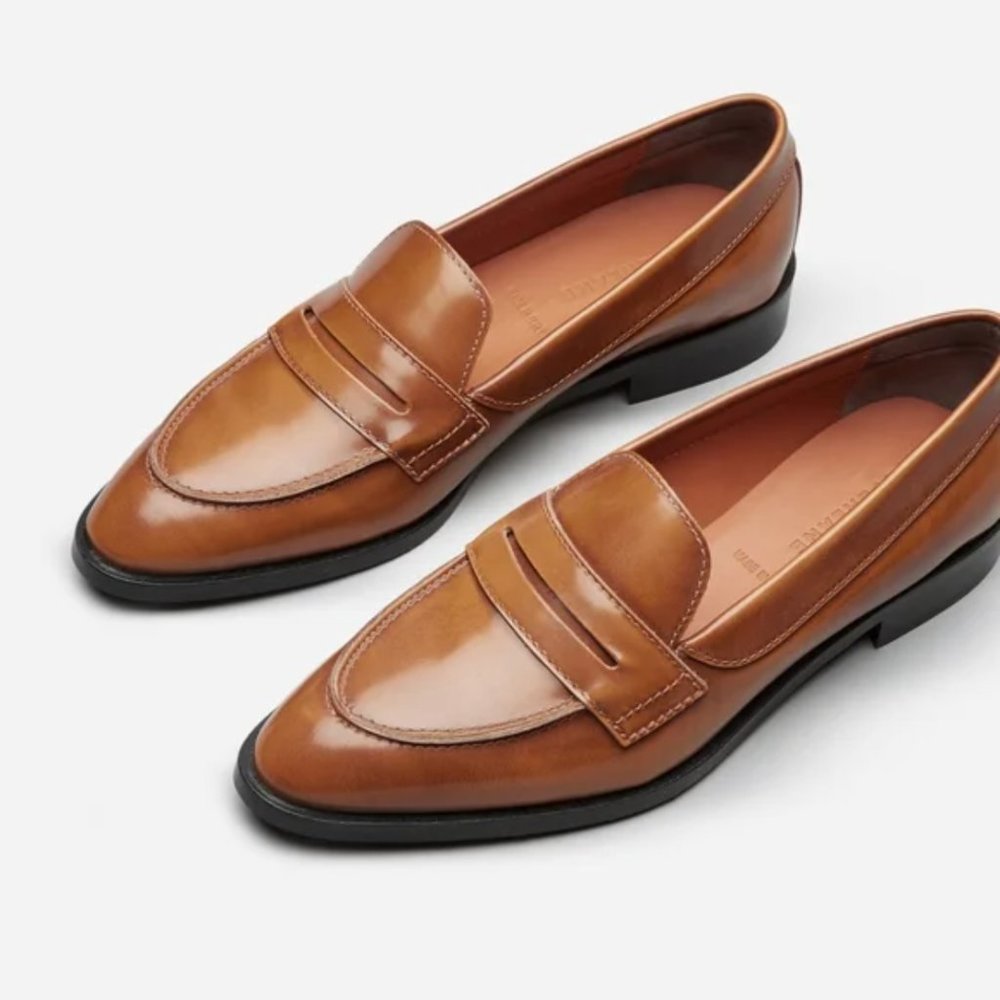 Everlane Modern Penny Loafer Cognac